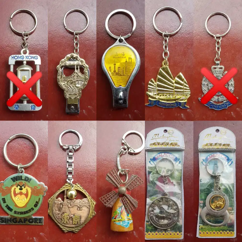 Gantungan Kunci Gunting Kuku Pembuka Botol Keychain Key Chain Ganci