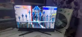 Tv led samsung smart 32 ( analog ) kelengkapan tv + remotr