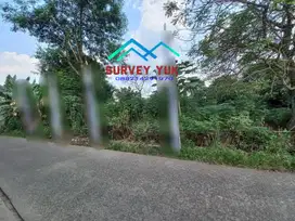Tanah Strategis Pinggir Jl Raya 1381 m2 SHM Sdh Pondasi Batu Kali