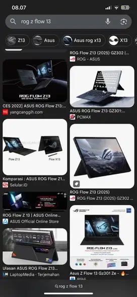 Laptop asus rog z flow 13