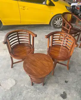 Kursi teras cantik jati Finishing