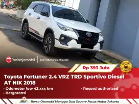 [ GARANSI 1TH ] Toyota Fortuner 2.4 VRZ TRD Sportivo Diesel 2018/2019