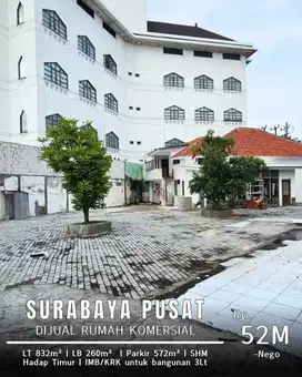 DIJUAL Rumah Komersial Raya Darmo strategis luas u kantor resto parkir