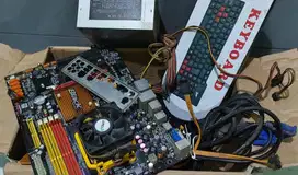 Jual satu paket motherboard AMD+processor+LCD LG 14inch