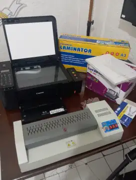 Dijual alat usaha percetakan ; printer, laminatot