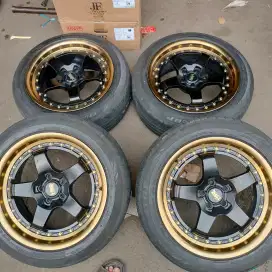 Velg hsr ring 17 pcd 5x114,3 ban 205/55 R17 luxio apv