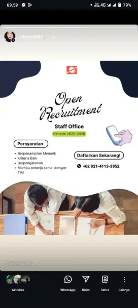 Info lowongan pekerjaan