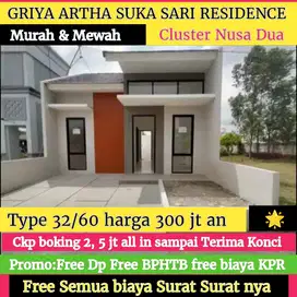 All in 1 jt dpt Rumah Mewah di Cluster Nusa Dua