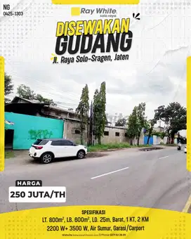 Gudang Strategis Akses Kontainer di Solo-Sragen, Jaten