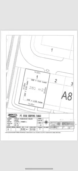 Kavling Hook Kotak Private Extra Tanah di Cluster Allevare Foresta BSD