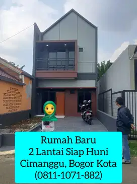 Rumah Dijual Cimanggu Bogor, Rumah Baru Dan Murah 2 Lantai Siap Huni