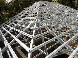 Konstruksi Baja Ringan Utk Bongkar Renovasi Atap Serahkan BIMATRUSS