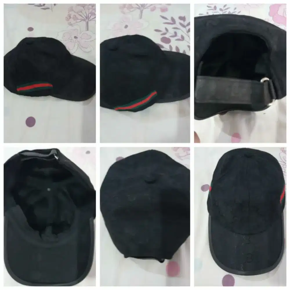 Topi Gucci Hitam Baseball pria