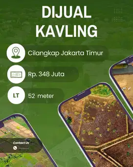 Dijual Tanah Kavling Murah Meriah di Tepi Jalan Cilangkap Baru Jakarta