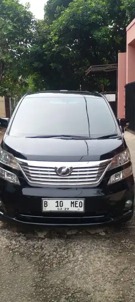Toyota vellfire 2.4 A/T 2011 Hitam