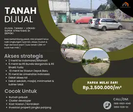 DIJUAL TANAH – LOKASI SUPER STRATEGIS DI DEPOK!
