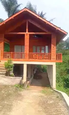 Jual villa kayu pangalengan kabupaten bandung