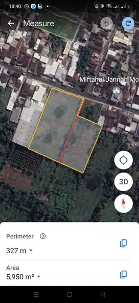 Dijual murah tanah lokasi jalan raya kalisongo dau malang