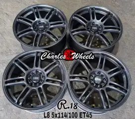 Jual velg hsr r18 5x100 5x114,3 new xenia yaris cross terios dll
