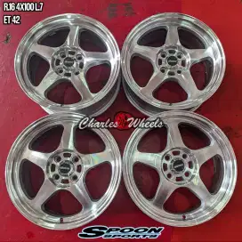 Jual velg rega master r16 4x100 jazz brio agya ayla yaris dll