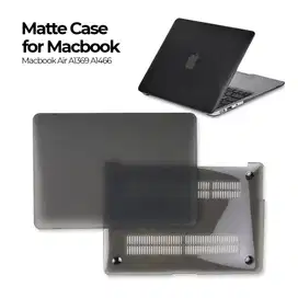 MTT Matte Case for Macbook Air 13 Inch A1466 A1369 - MBMS - Black