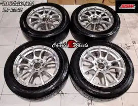 Jual velg + ban ssw r16 4x100 4x114,3 avanza xenia livina yaris dll