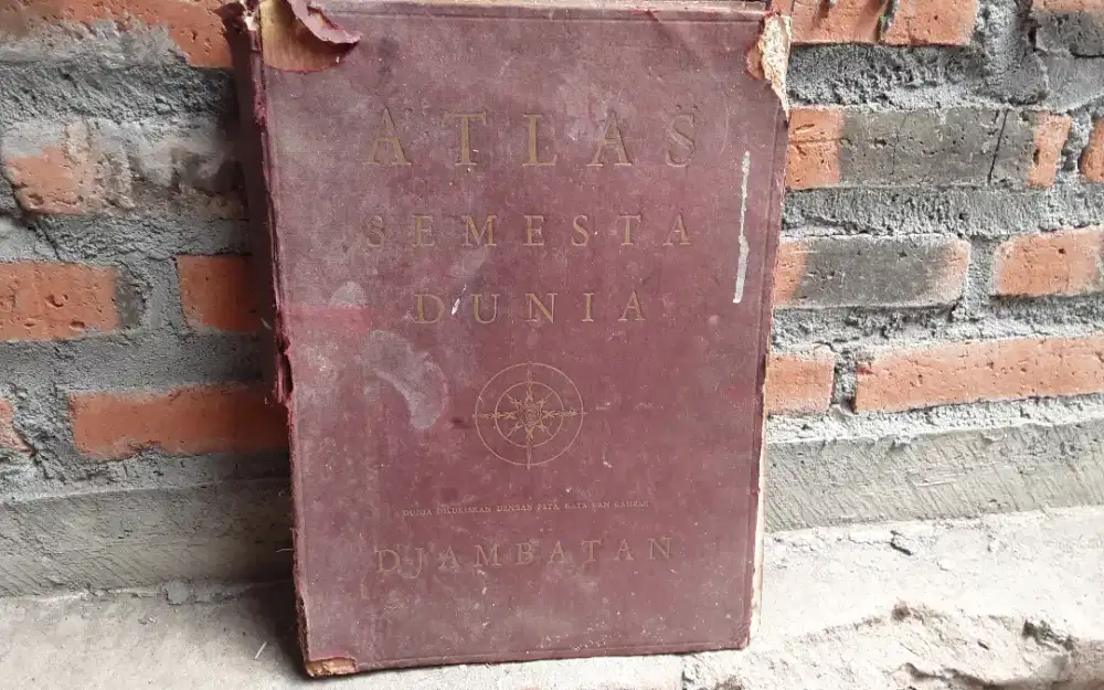 BUKU ATLAS SEMESTA DUNIA DJAMBATAN 1952 (COLLECTOR ONLY)