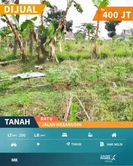 Butuh Cepat Laku Tanah Kavling Hasanudin Batu Belakang RS Baptis