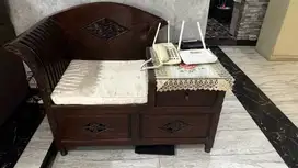 Meja Telfon Kayu Jati Asli