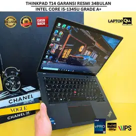 THINKPAD T14 i5-1354U/RAM 16/SSD 512GB/BACKLITE/LIKENEW/GARANSI RESMI