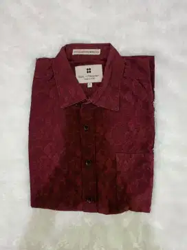 KEMEJA PRIA SALT N PEPPER SIZE L LENGAN PENDEK