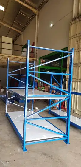 RAK GUDANG BAHAN FULL BESI HARGA TERJANGKAU