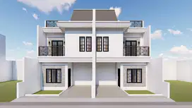 Dijual rumah clasik eropa 2,5 lantai di jl gas alam depok