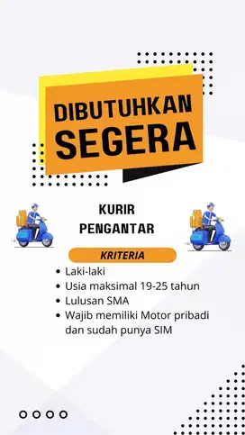 Kurir pengantar barang