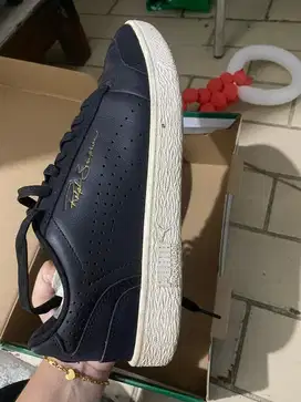 Sepatu puma ralph sampson ori black size 43 lengkap dus baru 2x pake