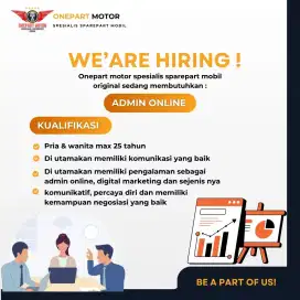 Admin Online Toko sparepart mobil