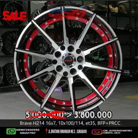 SALE!!Velg Brave H124 R16 for Ertiga, Xpander, New Livina, Innova, etc