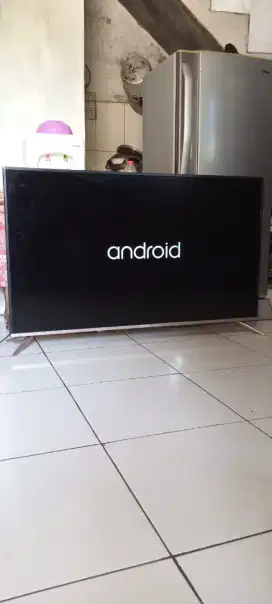 Led covoa 50in android digital segel tv remot mulus no minus