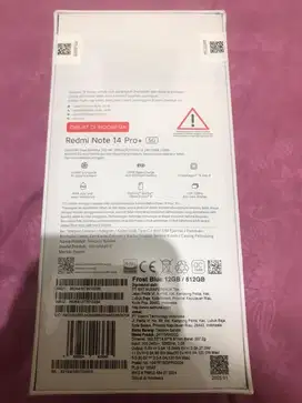 XIAOMI REDMI NOTE 14 PRO+ 5G 12GB/512GB NEW SEGEL