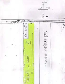 Dijual Tanah Jalan Raya UPN (Medokan)