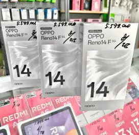 OPPO RENO 14F 5G 8/256 NEW BARU SEGEL PROMO TERMURAH