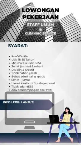 Dicari cepat laki2 dan perempuan