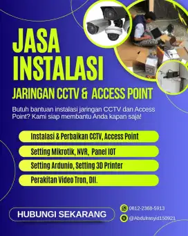 Jasa instalasi cctv dan internet