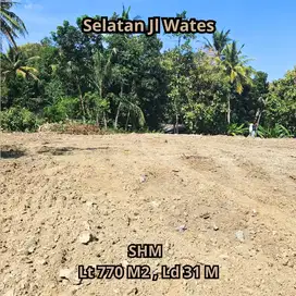 Tanah Murah Selatan Jl Wates Jogja Luas 770 M2 SHM Pekarangan