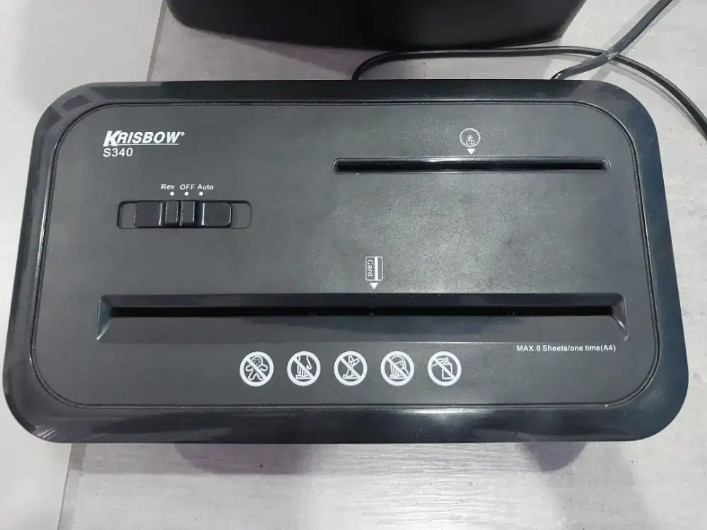 Krisbow Paper shredder Mesin Penghancur Kertas S340