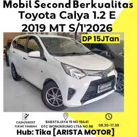 Toyota Calya 1.2 E 2019 MT S/1'2026 DP 15jtan WA Aja!