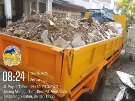 Jasa buang puing tanah sampah