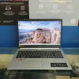 Acer Aspire 5 A515-45 Ryzen 5-5300U Ram-8GB SSD-256GB 15inchi Mulus