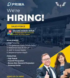 LOWONGAN KERJA SALES FORCE