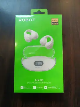 Robot AIR 10 Earphone Bluetooth 5.3 Open Ear TWS Ear Clip Style LED